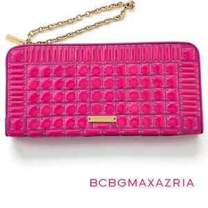 BCBGMaxAzria Hot Pink Clutch Wristlet NWOT